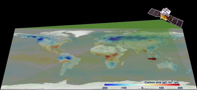 环境｜中国碳卫星获取首个全球碳通量数据集